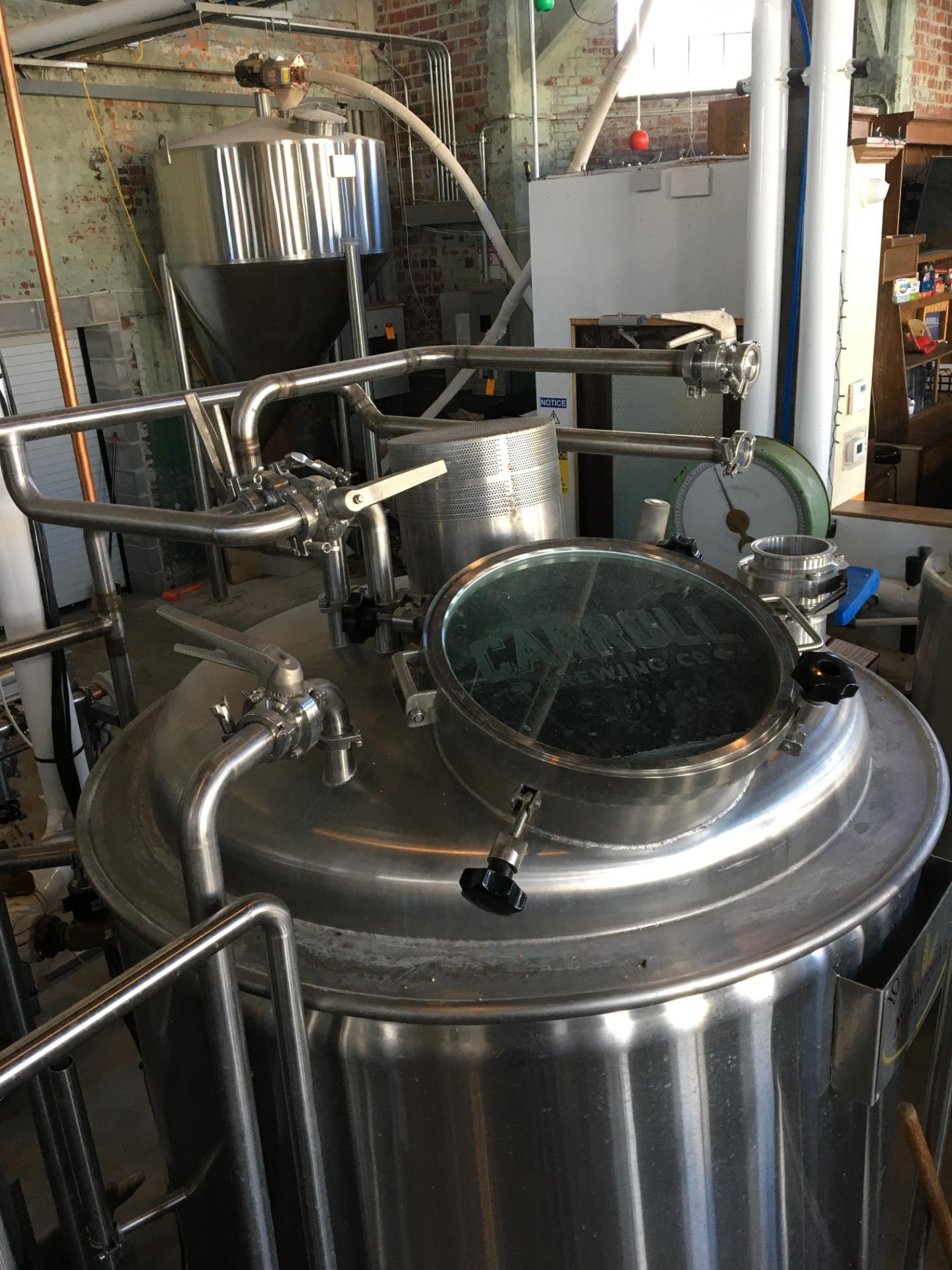 Complete 5 BBL Brewhouse Including 5-BBL Minnetonka Brew kettle/Whirlpool Tank, Stainless Steel; - Image 31 of 66