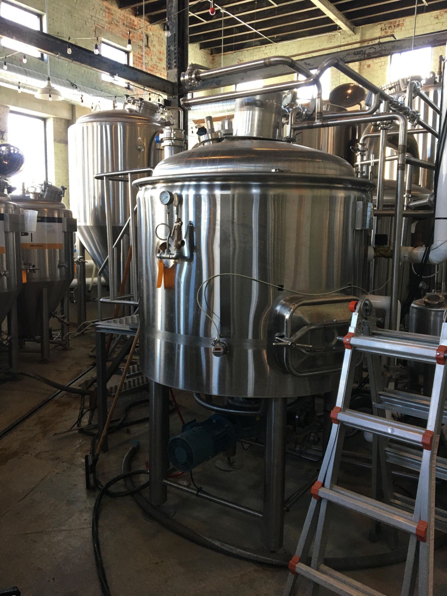 Complete 5 BBL Brewhouse Including 5-BBL Minnetonka Brew kettle/Whirlpool Tank, Stainless Steel; - Image 13 of 66