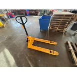 Uline Mdl H-1043, 5,500 Pound Capacity Manual Pallet Jack, 48 x 27 Forks S/N# 774826 (2022)