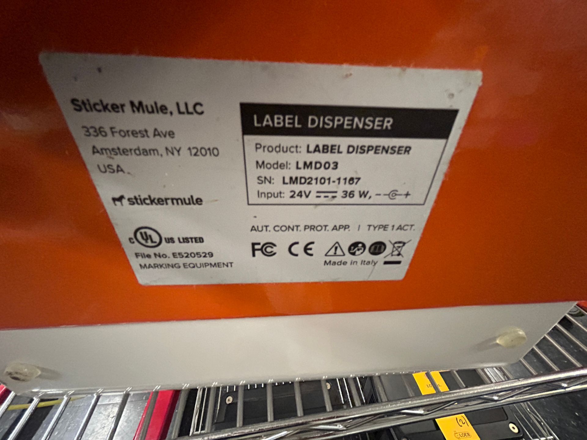 Sticker Mule Mdl LMD03, Lot (4) - Label Dispensers, Auto Shutoff. Supports a Roll Label Core - Image 13 of 13