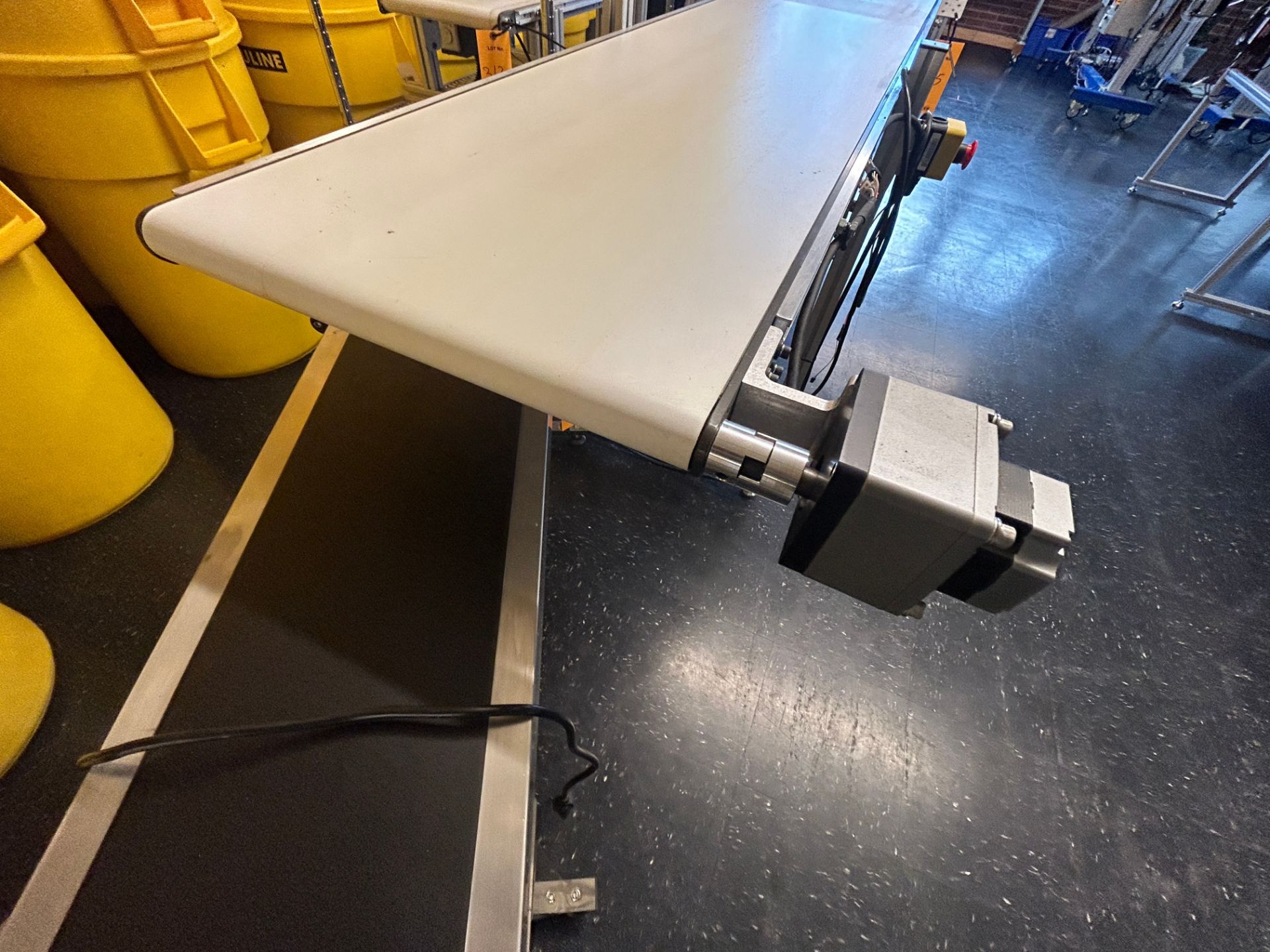 16 Inch Wide X 140 Inch Long Flat Belt Conveyor, Height Adjustable Legs, With Orientalmotor Variable - Image 2 of 5