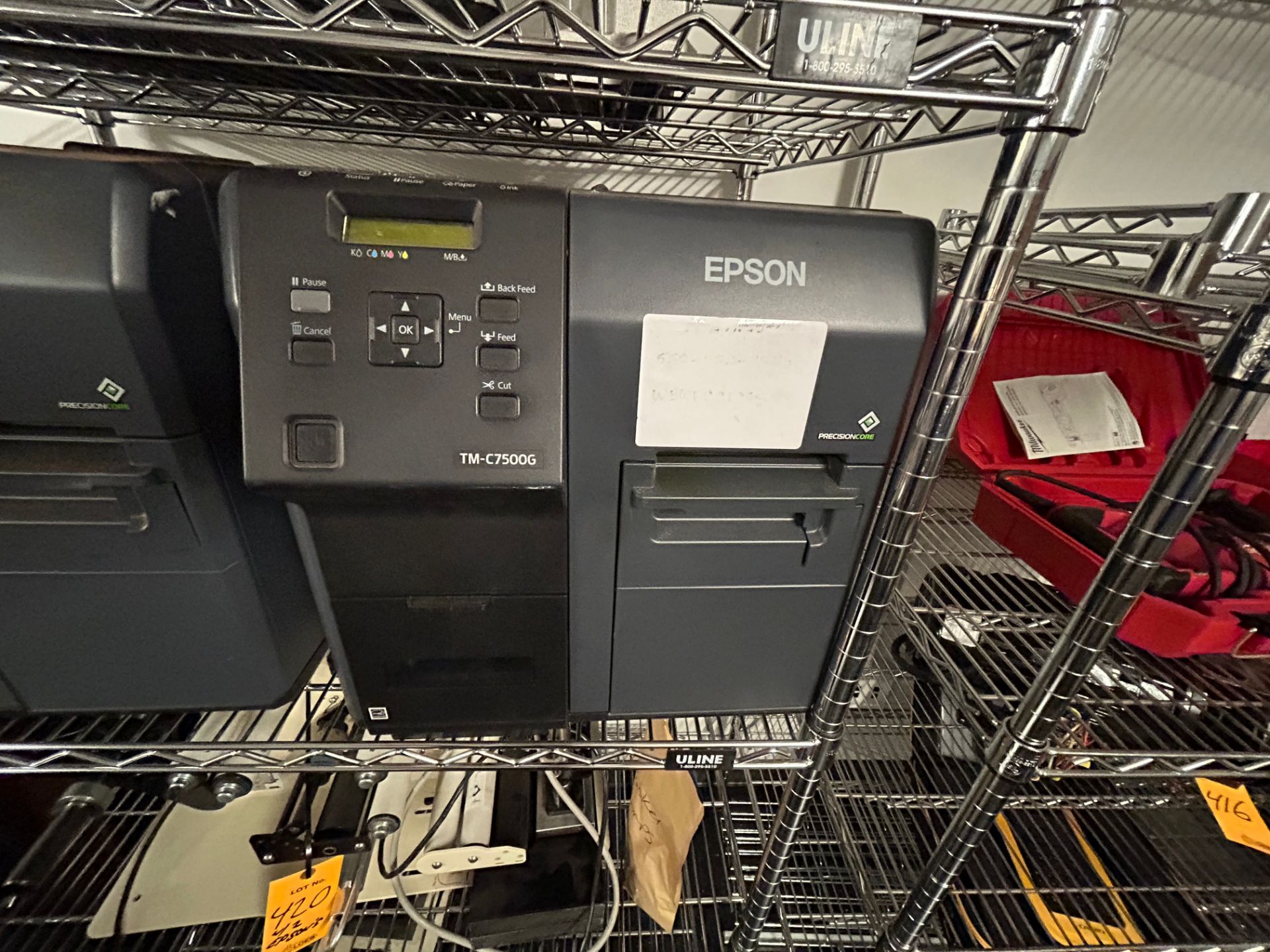 Epson Mdl TM-C7500G, Lot - Consisting of (2) Epson TM-C7500G Color Printers, and (1) Label Dispenser - Image 5 of 6