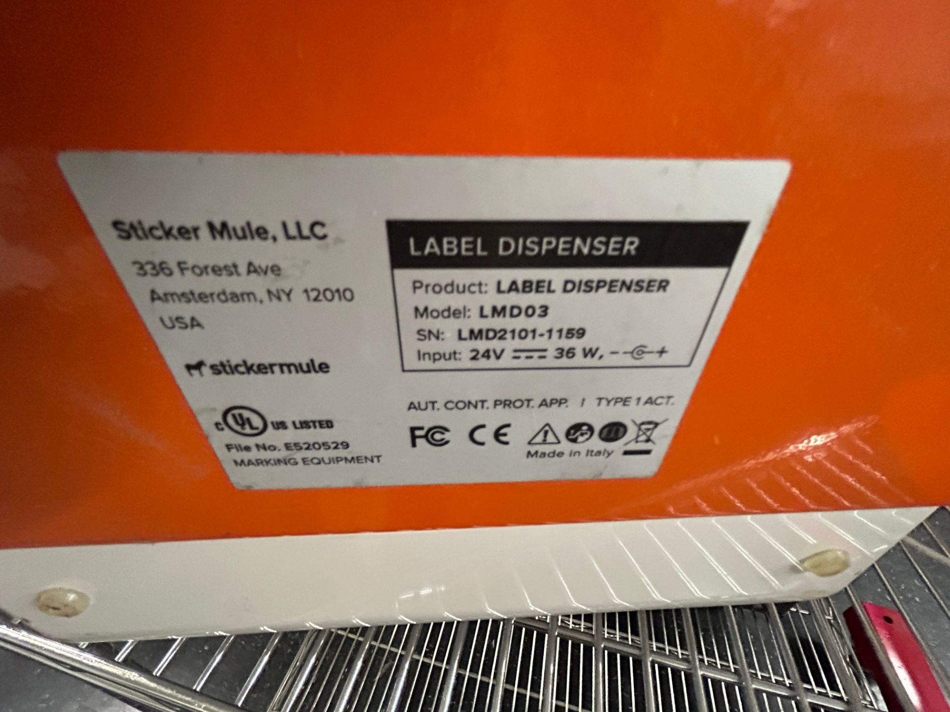 Sticker Mule Mdl LMD03, Lot (4) - Label Dispensers, Auto Shutoff. Supports a Roll Label Core - Image 7 of 13