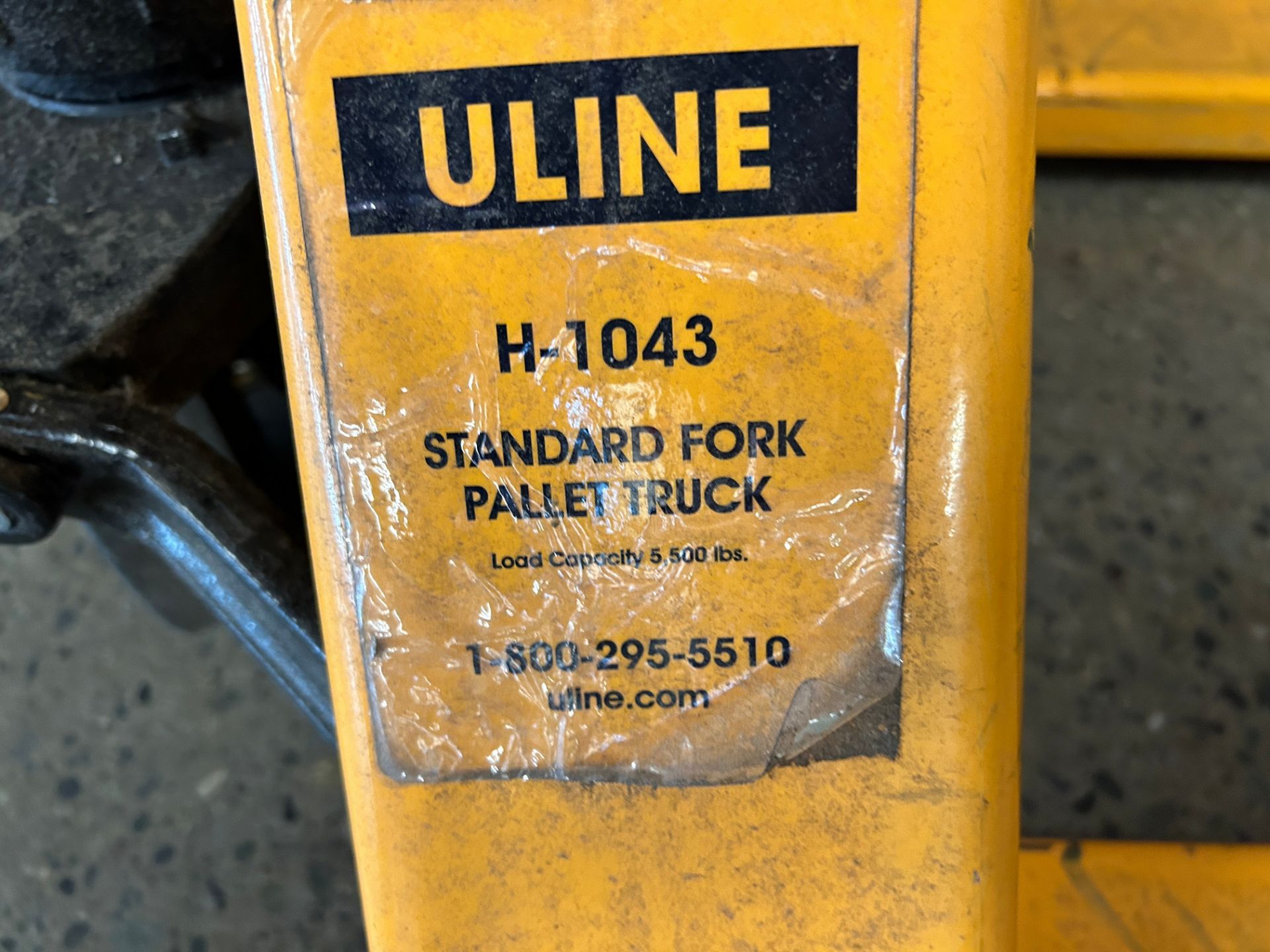 Uline Mdl H-1043, 5,500 Pound Capacity Manual Pallet Jack, 48 x 27 Forks S/N# 550561 (2020) - Image 2 of 3