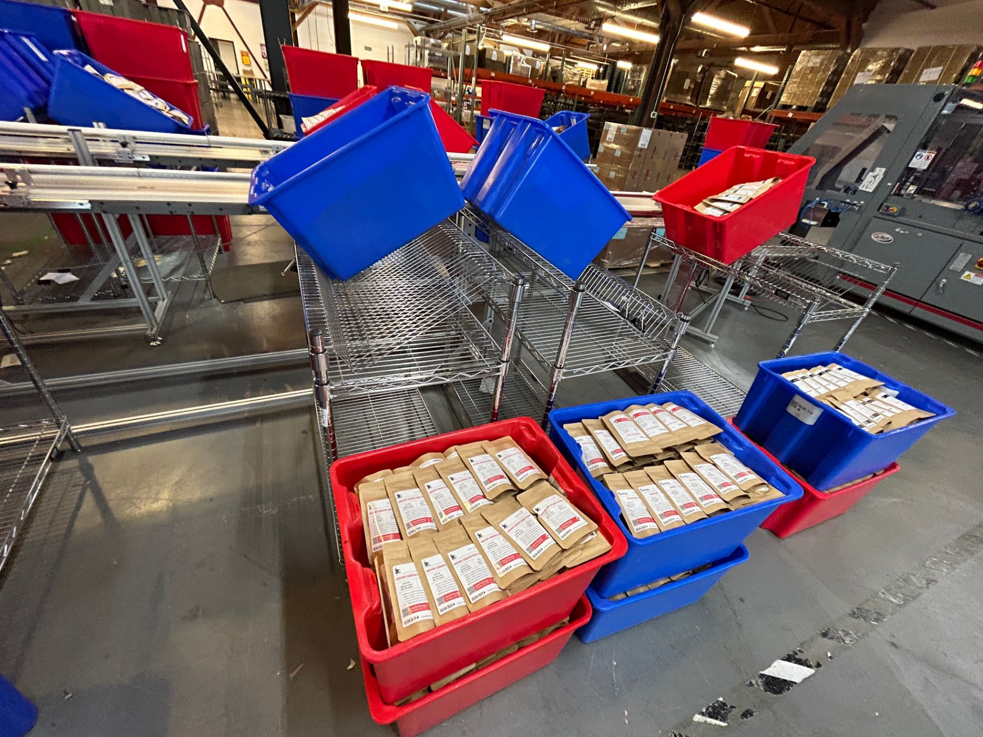 Lot (3) - Uline Metro Sorting / Shipping Carts On Casters, (carts only, no contents) - Image 3 of 8