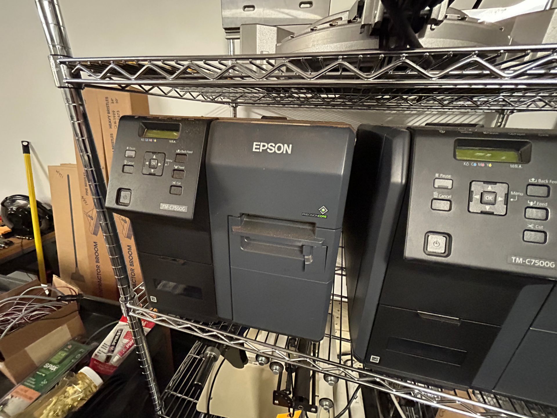 Epson Mdl TM-C7500G, Lot - Consisting of (2) Epson TM-C7500G Color Printers, and (1) Label Dispenser - Image 6 of 6