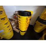Rubbermaid, Lot (5) Uline, 10 Gallon Yellow Food Grade Containers
