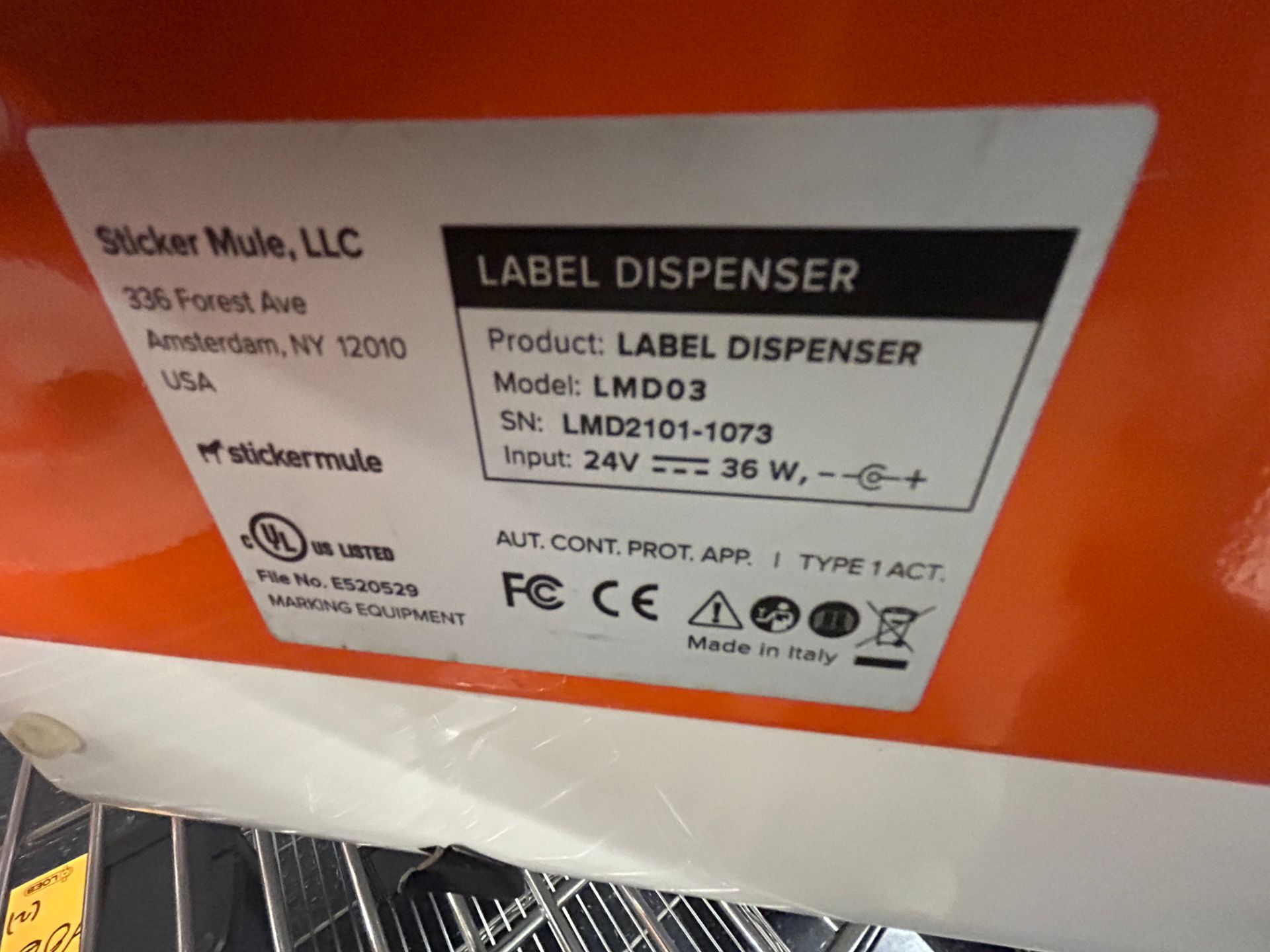 Sticker Mule Mdl LMD03, Lot (4) - Label Dispensers, Auto Shutoff. Supports a Roll Label Core - Image 10 of 13