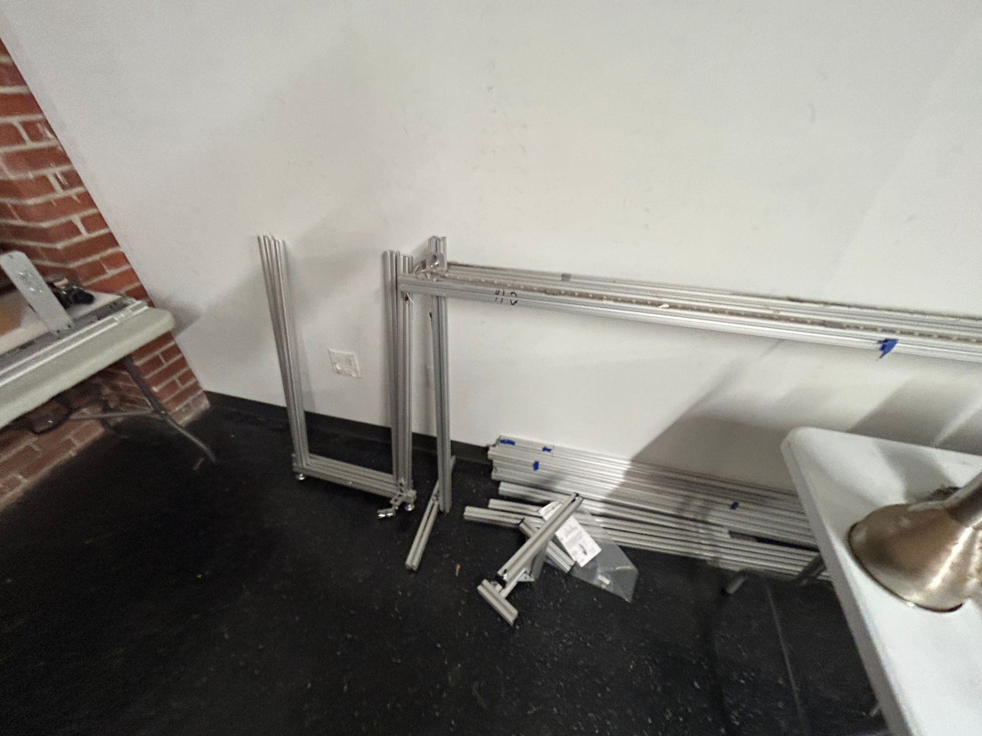 Lot - Including a Complete Adjustable Flat Belt Conveyor and Misc. Additional Parts, Connections, To - Image 2 of 7