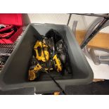 DeWalt / Dremel, Lot - One Battery Operated Drill, AC Powered Jigsaw, and AC Powered Dremel Tool