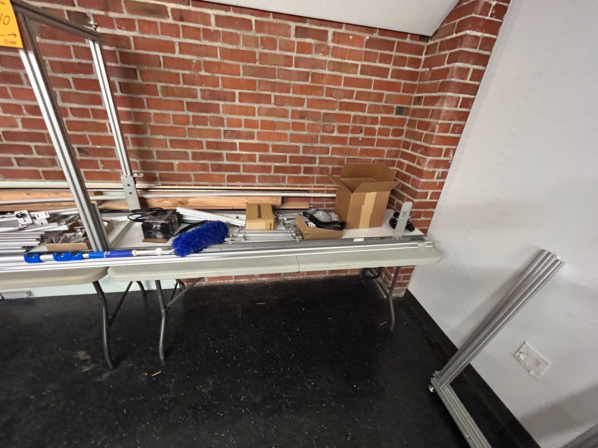 Lot - Including a Complete Adjustable Flat Belt Conveyor and Misc. Additional Parts, Connections, To - Image 3 of 7