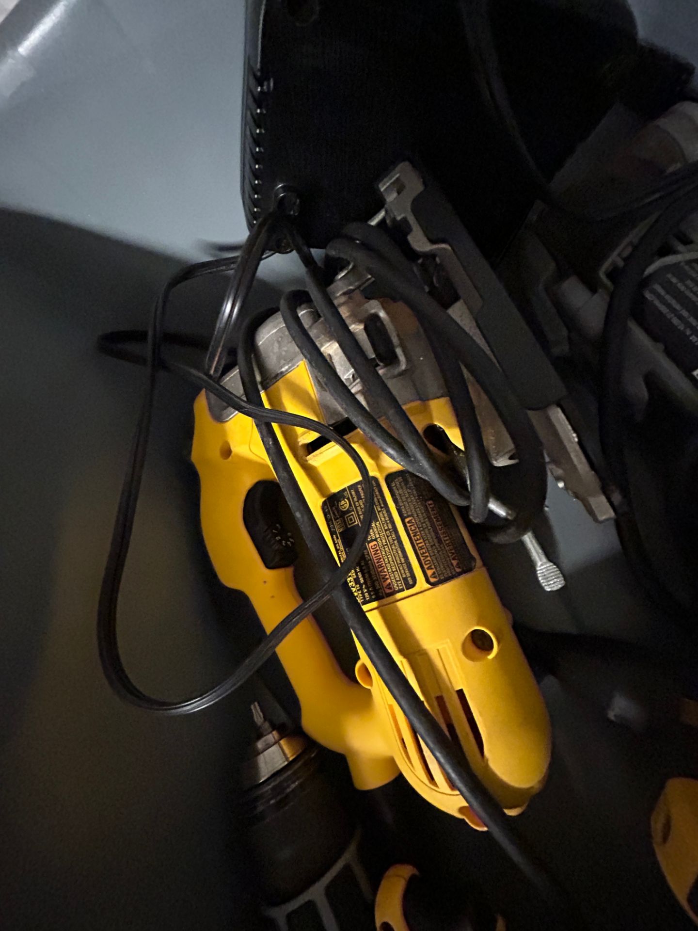 DeWalt / Dremel, Lot - One Battery Operated Drill, AC Powered Jigsaw, and AC Powered Dremel Tool - Image 2 of 3