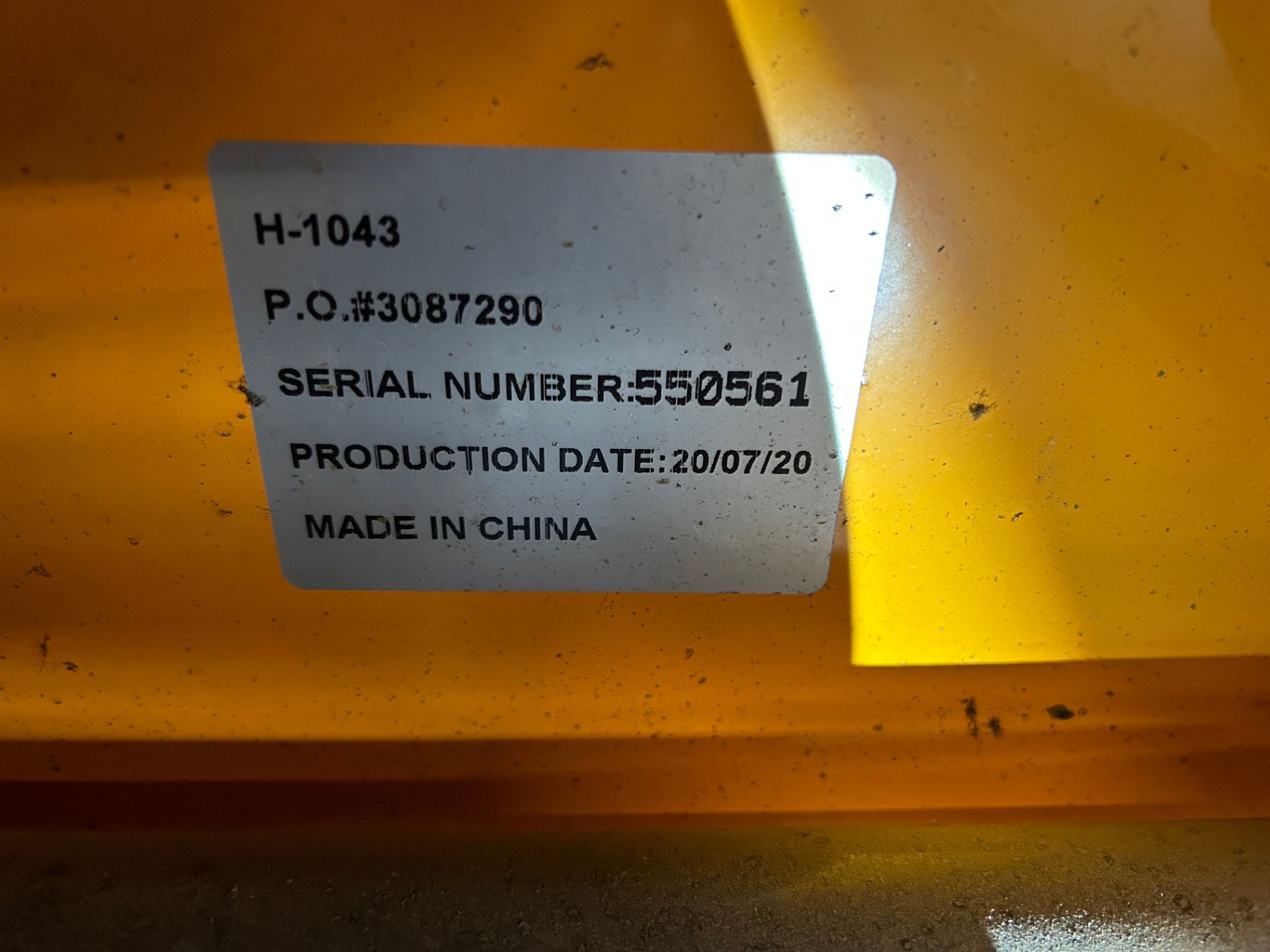 Uline Mdl H-1043, 5,500 Pound Capacity Manual Pallet Jack, 48 x 27 Forks S/N# 550561 (2020) - Image 3 of 3