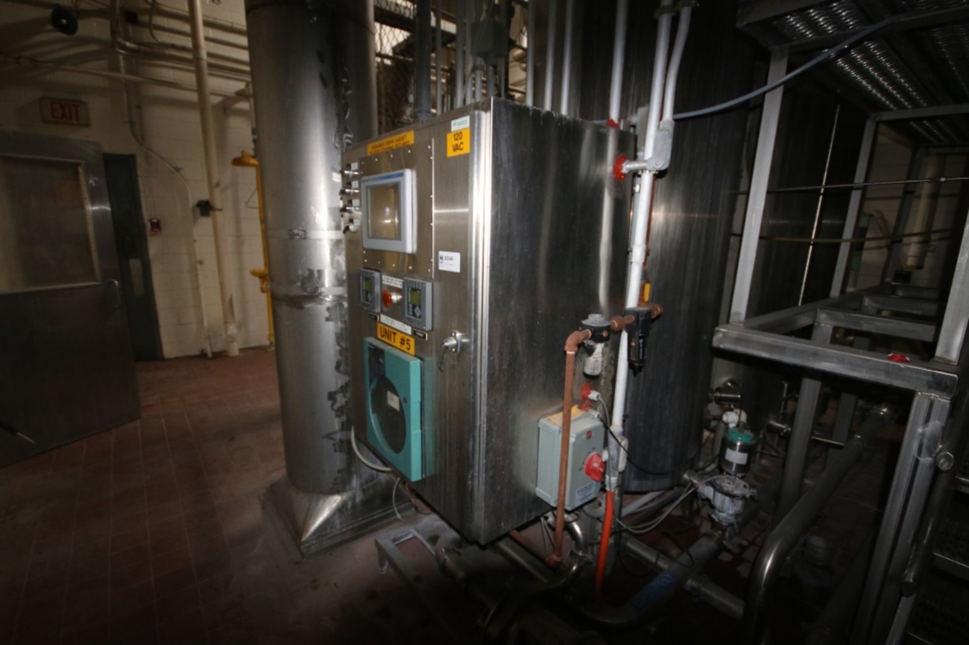 3-Tank CIP System,with (3) Feldmeier S/S Tanks, with Centrifugal Pump, Associated Valves & Piping, - Image 3 of 8