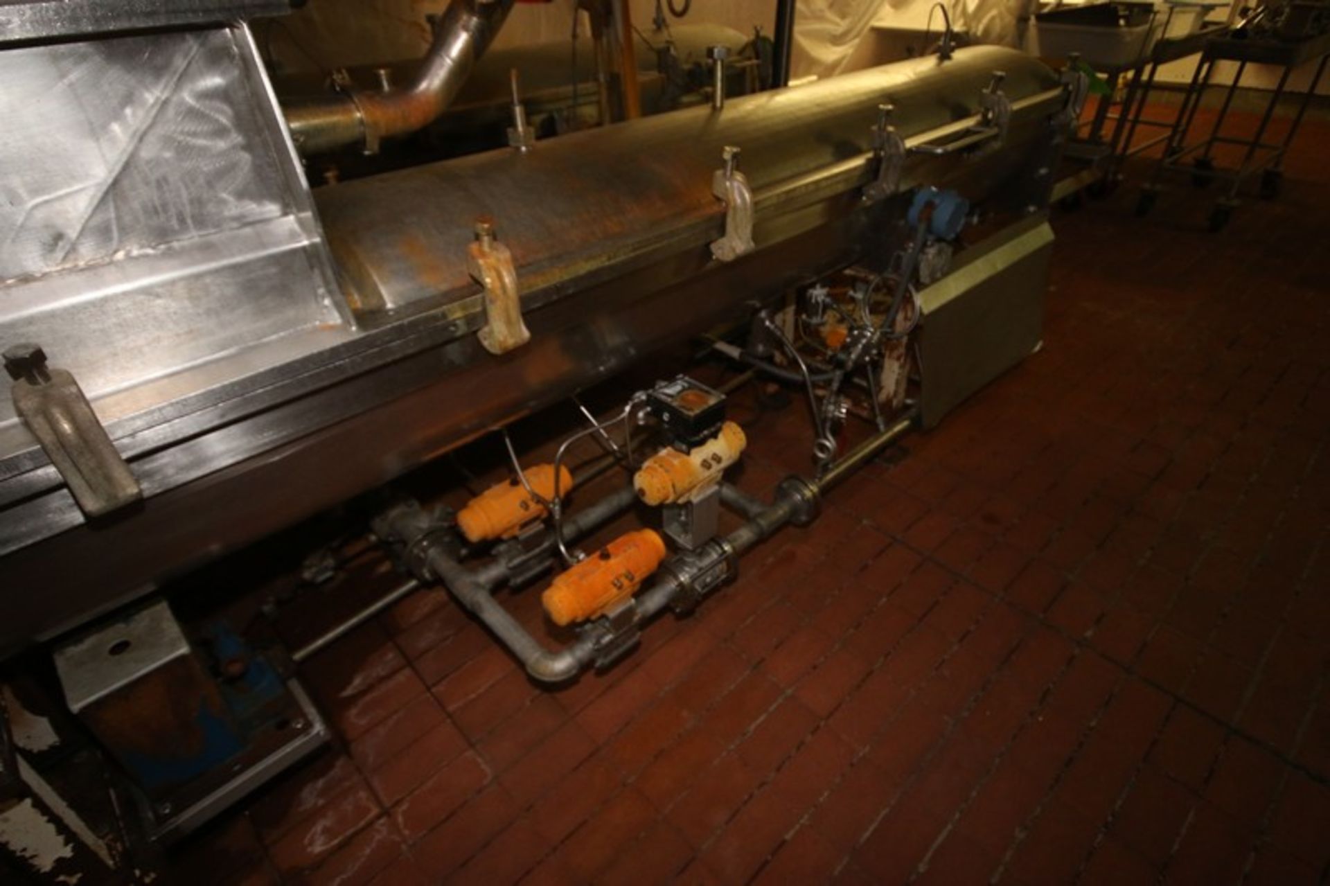 Direct Steam Inject S/S Cheese Auger Cooker,Overall Length: Aprox.15' L, with Baldor 10 hp S/S - Image 2 of 7
