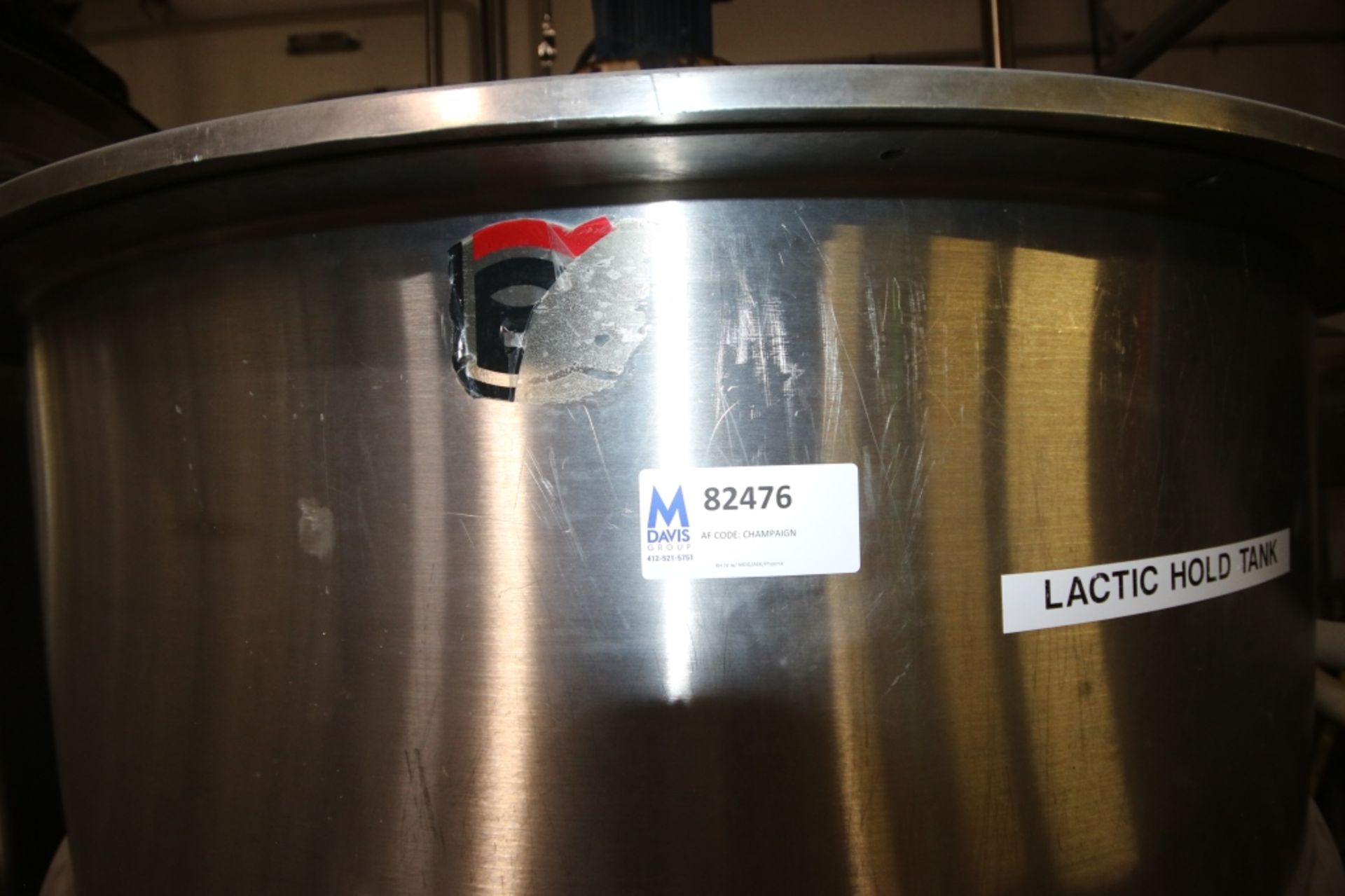 Lee 400 Gal. S/S Kettle,M/N 400 D10S, S/N B2726-C, Jacket 100 PSI @ 338 F 155 PSI, with Top - Image 4 of 13