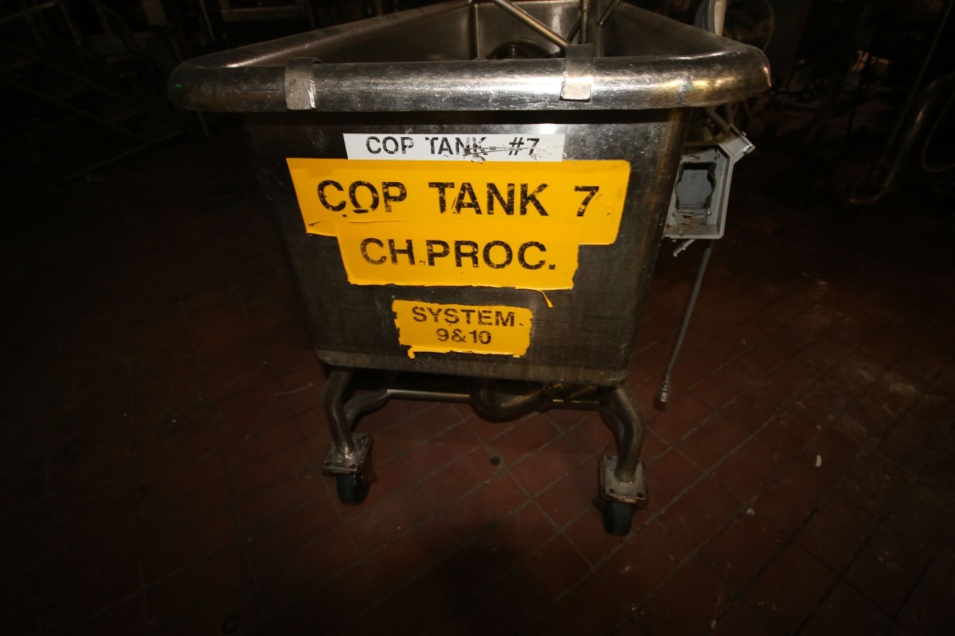 S/S COP Tank,Aprox. 5 ft. L, Mounted on S/S Portable Frame (INV#82493) (LOCATED IN CHAMPAIGN, IL) ( - Image 3 of 4