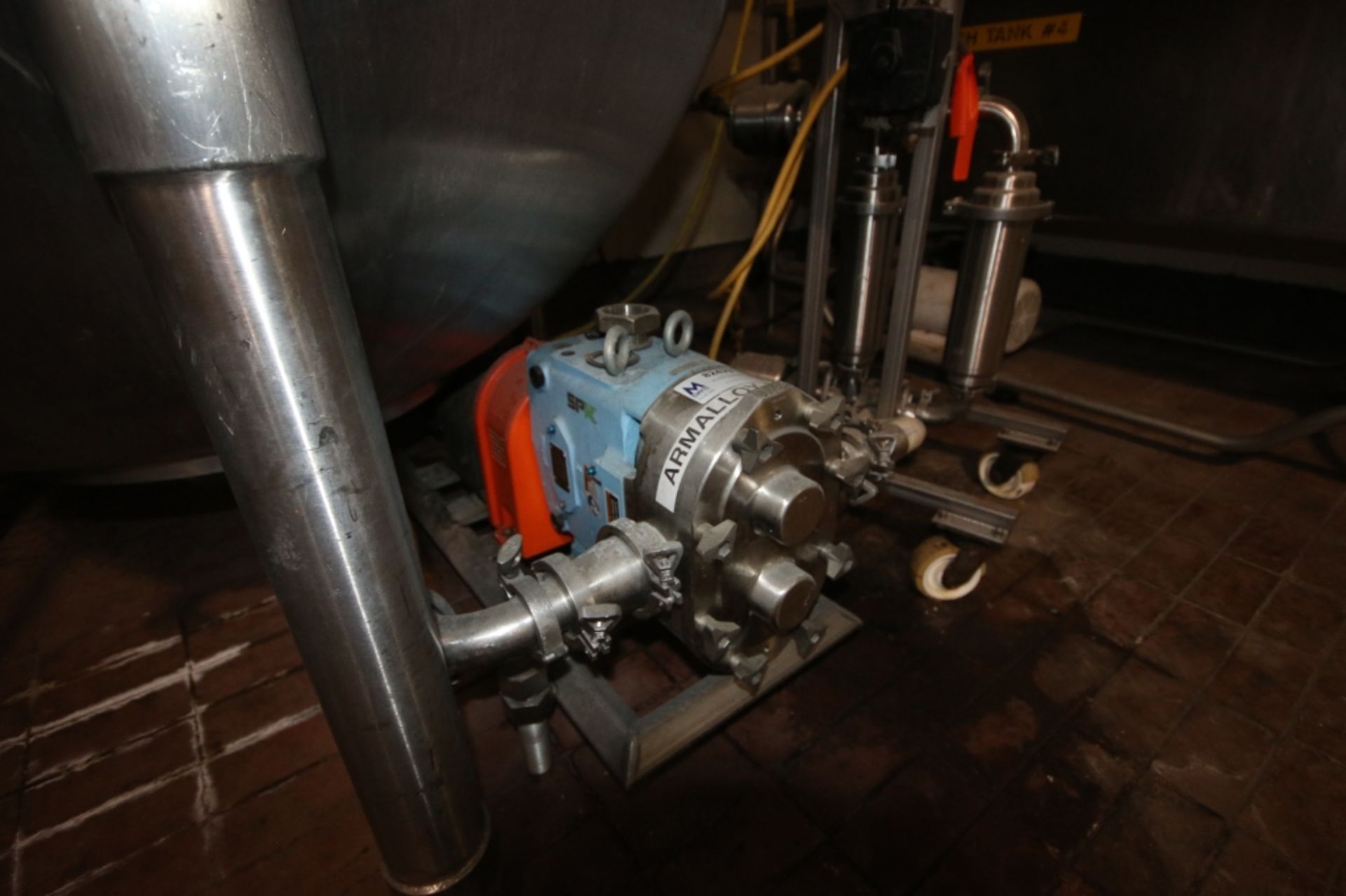 2015 SPX 10 hp PD Pump,M/N 130U1 R10, with Motor, Mounted on S/S Portable Frame (INV#82479)( - Image 6 of 8