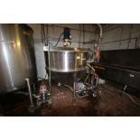 Lee 400 Gal. S/S Kettle,M/N 400 D10S, S/N B2726-C, Jacket 100 PSI @ 338 F 155 PSI, with Top