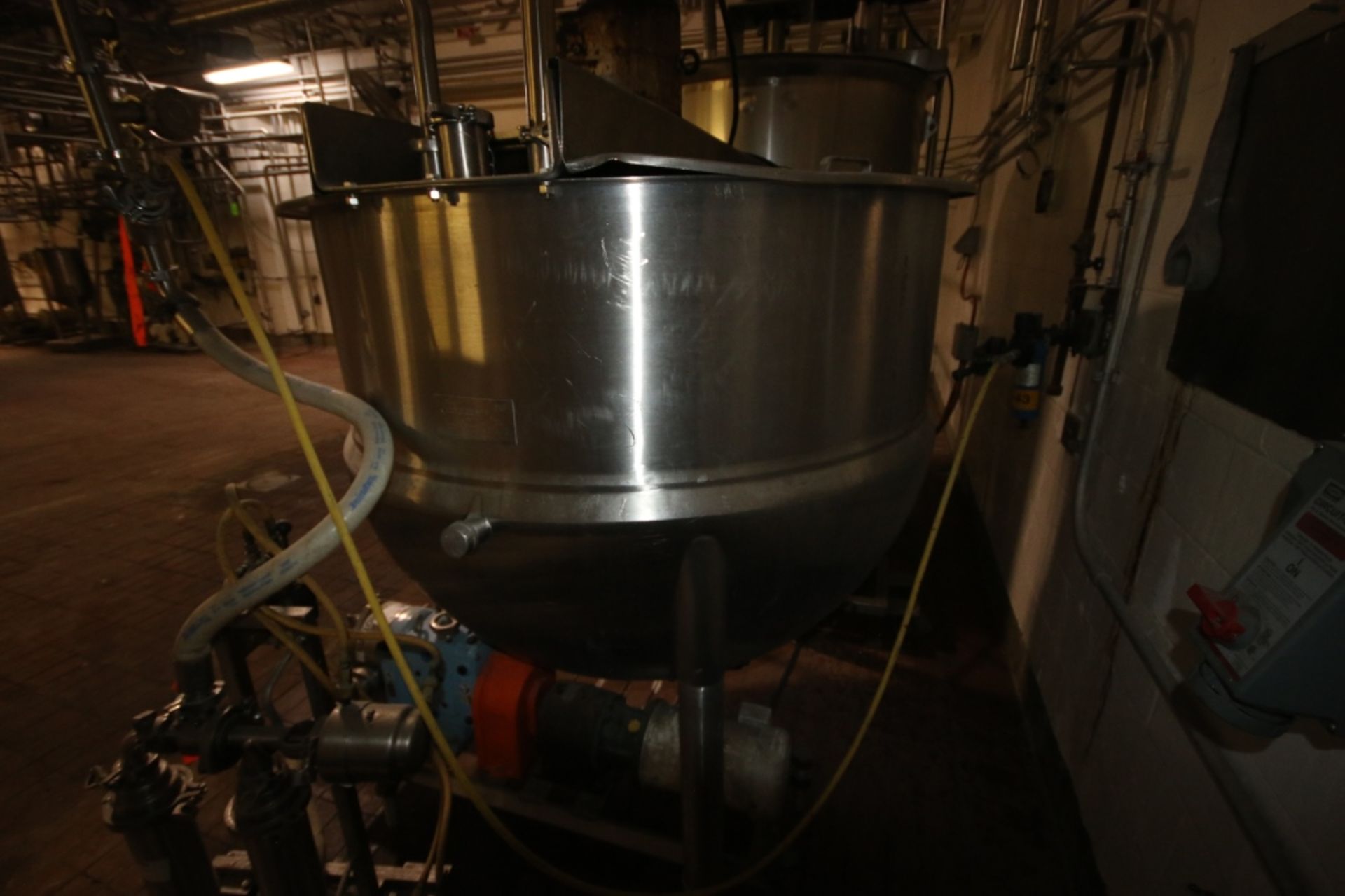 Lee 400 Gal. S/S Kettle,M/N 400 D10S, S/N B2726-C, Jacket 100 PSI @ 338 F 155 PSI, with Top - Image 6 of 13