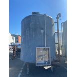 St. Regis Aprox. 3,000 Gal. Vertical Jacketed S/S Tank, S/N 9607, with S/S Drain Alcove, with Dual