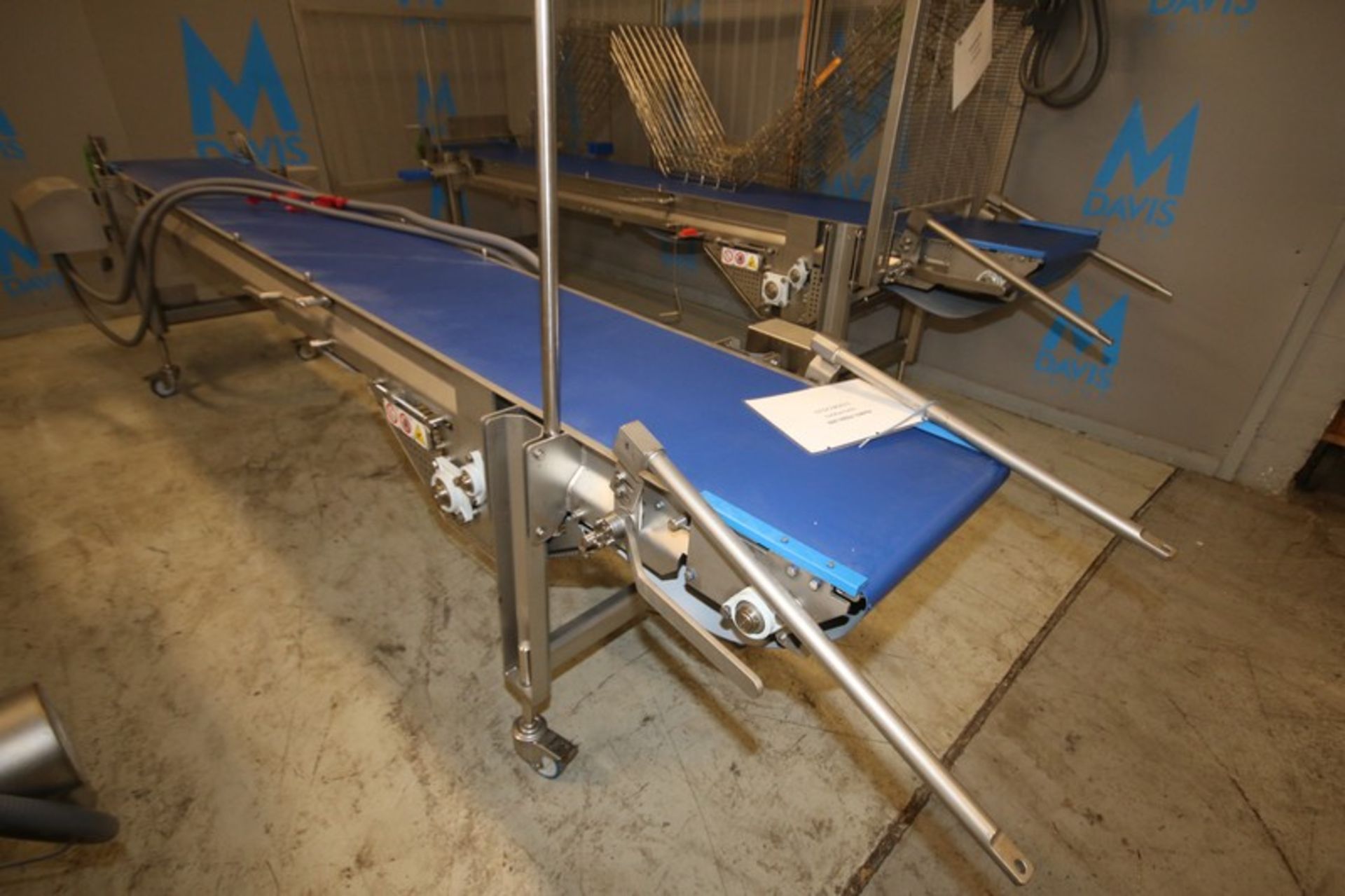 2019 Alimec Aprox. 149" L x 19.5" W x 33" H S/S Belt Conveyor, SN 813-59, with Bauer S/S Drive Motor - Image 2 of 4