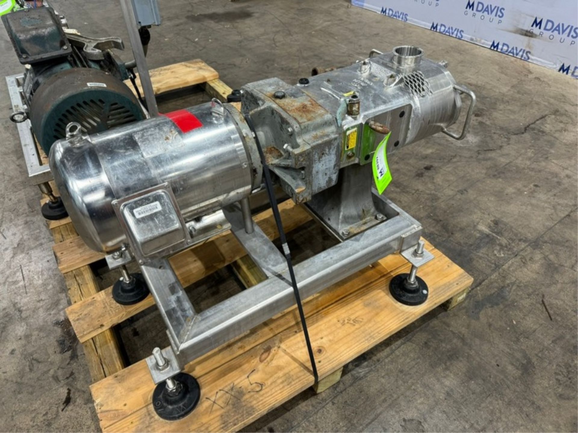 Waukesha Cherry-Burrell 10 hp PositiveDisplacement Pump, M/N 130U2, S/N 347774 03, with Aprox. 3” - Image 10 of 10