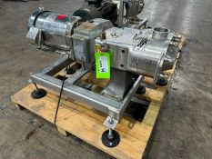 Waukesha Cherry-Burrell 10 hp PositiveDisplacement Pump, M/N 130U2, S/N 347774 03, with Aprox. 3”