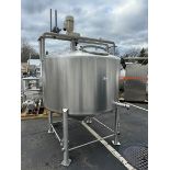 Aprox. 500 Gal. S/S Single Wall Mix Tank,with Vertical Agitator, with Aprox. 6” Clamp Type