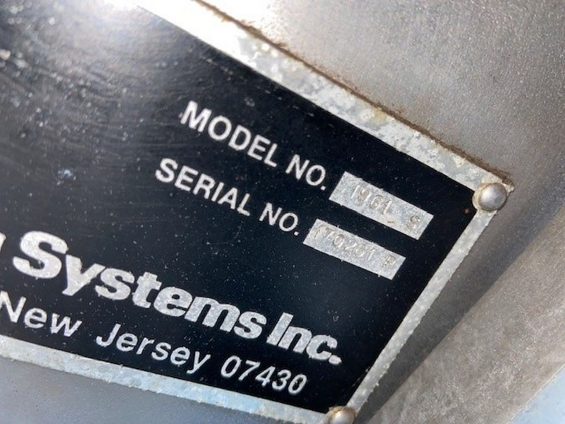 Labeling Systems Inc. Labeler,M/N 1961S, S/N 170261R, Mounted on S/S Portable Frame (INV#80095)( - Image 7 of 7