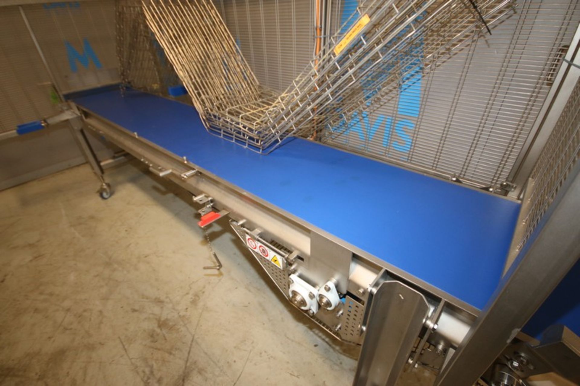 2019 Alimec Aprox. 149" L x 19.5" W x 34" H S/S Belt Conveyor, SN 813-52, with Bauer S/S Drive Motor - Image 3 of 4