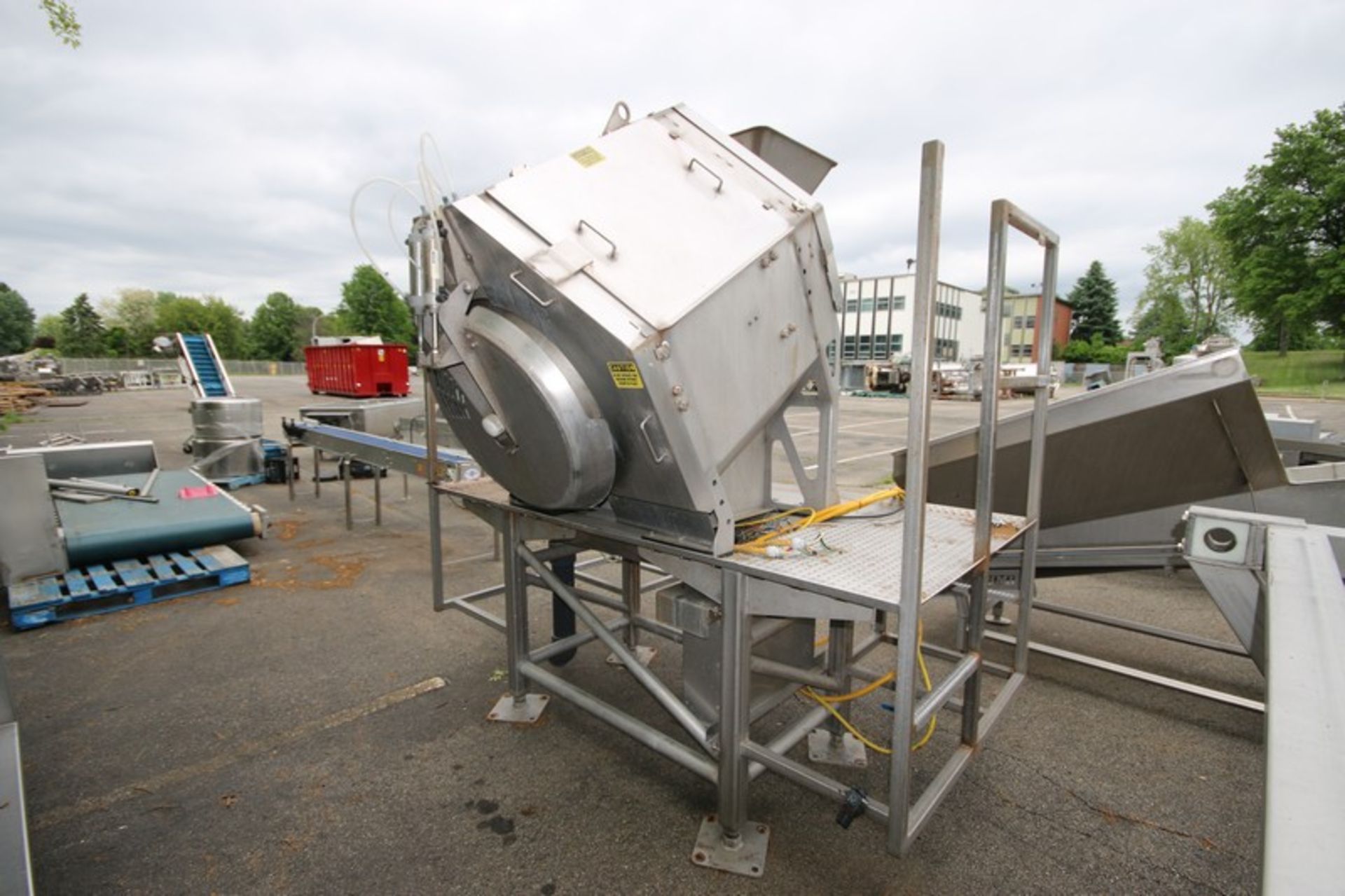 HMI S/S Spin Dryer,M/N AB-100 SPINDRYER, S/N 17035-2, with Baldor 10 ho S/S Clad Motor, Mounted on - Image 3 of 11