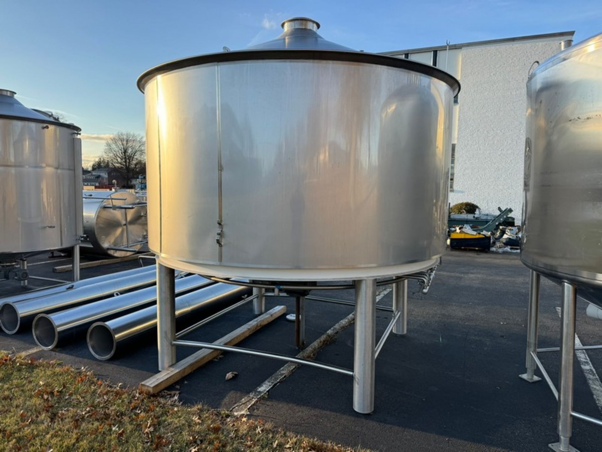 2012 Specific Mechanical Systems 45 BBL Capacity S/S Lauter Tun Tank, S/N RMP-136-12, with Legs, - Image 6 of 14