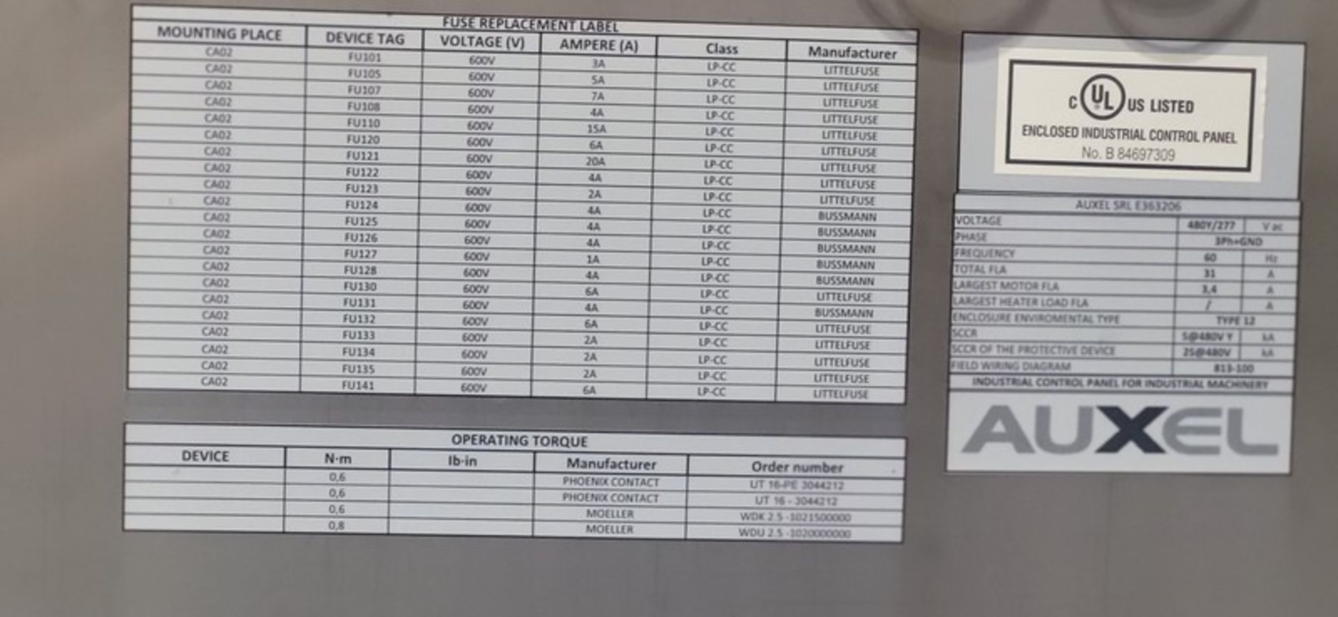 2019 Alimec 94" L x 24" Deep x 101" H 3 - Door S/S Pizza Line Control Panel SN 813-100, with Allen - Image 14 of 15