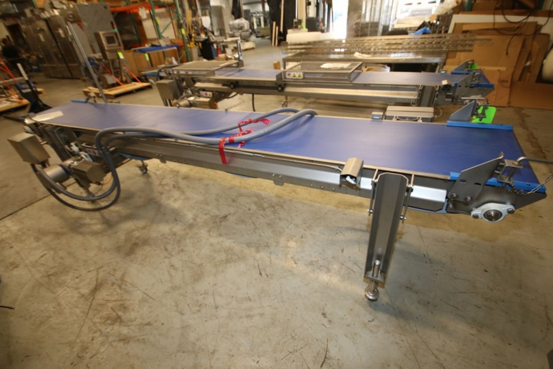 2019 Alimec Aprox. 149" L x 19.5" W x 33" H S/S Belt Conveyor, SN 813-59, with Bauer S/S Drive Motor - Image 4 of 4
