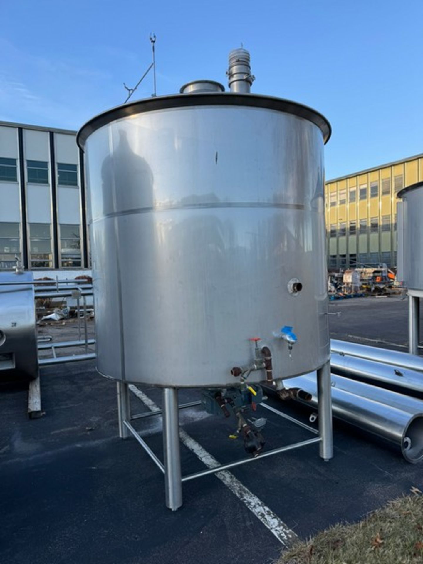 2012 Specific Mechanical Systems 45 BBL Capacity S/S Mash Tun Tank, S/N RMP-136-12, with Legs & S/ - Image 4 of 13