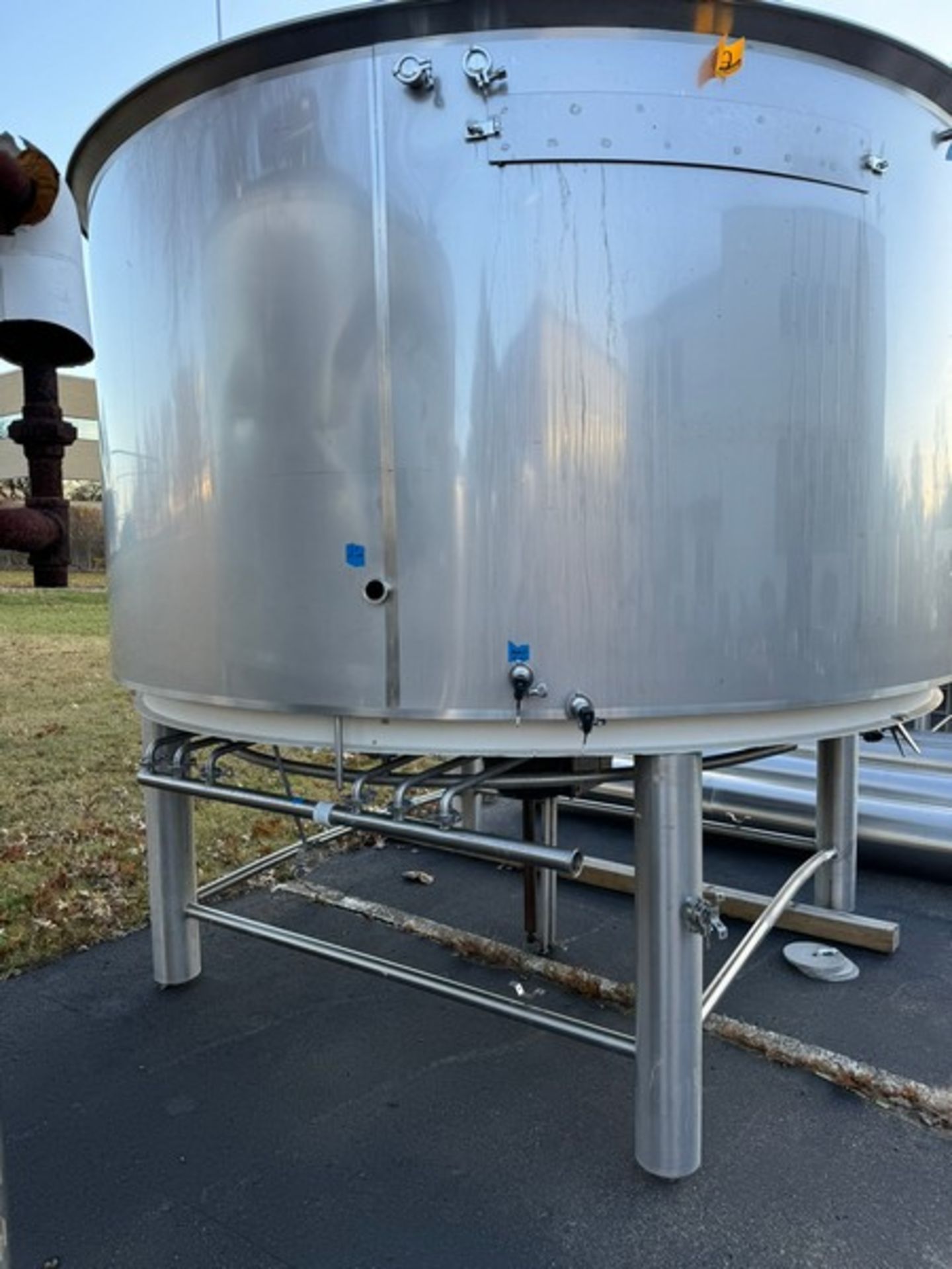 2012 Specific Mechanical Systems 45 BBL Capacity S/S Lauter Tun Tank, S/N RMP-136-12, with Legs, - Image 8 of 14