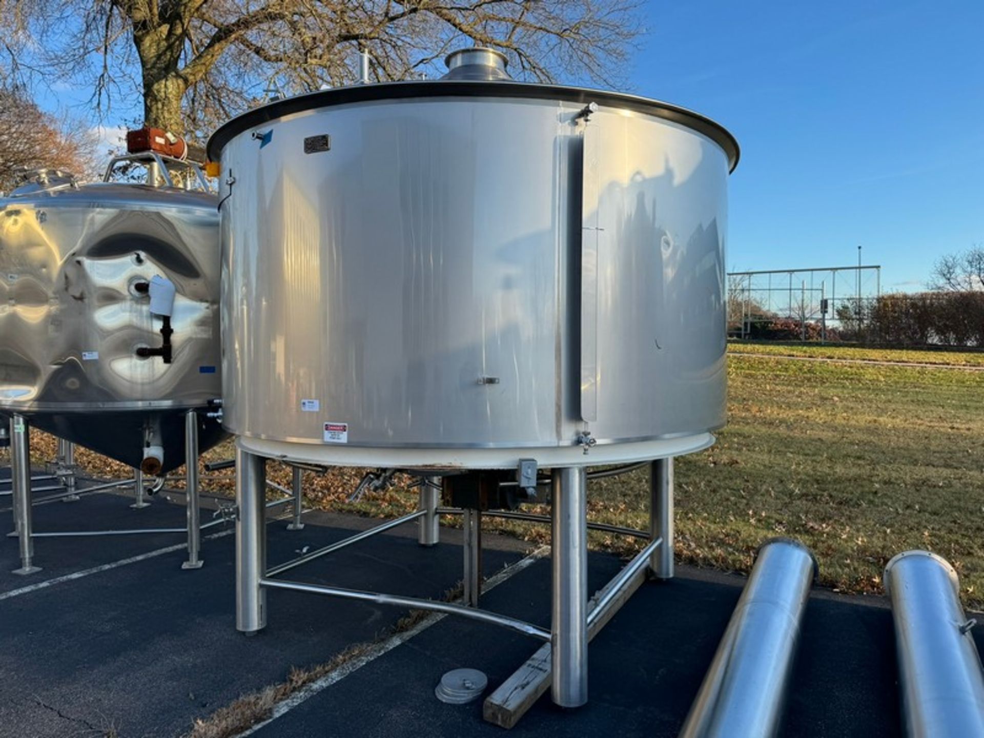 2012 Specific Mechanical Systems 45 BBL Capacity S/S Lauter Tun Tank, S/N RMP-136-12, with Legs, - Image 2 of 14