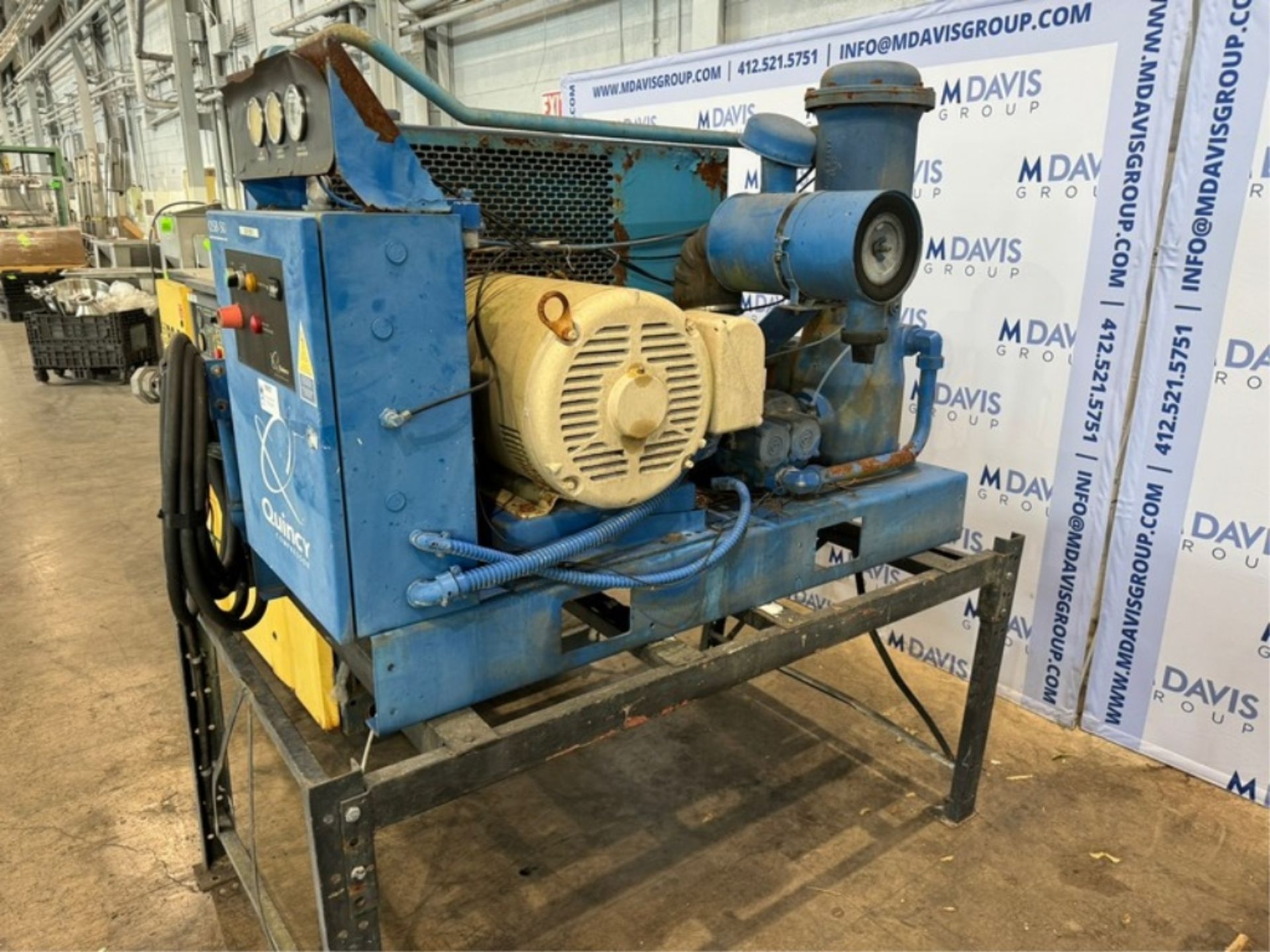 Quincy 50 hp Air Compressor,M/N QSB-50, Mounted On Mild Steel Frame(INV#99427) (Located @ the MDG - Image 6 of 6