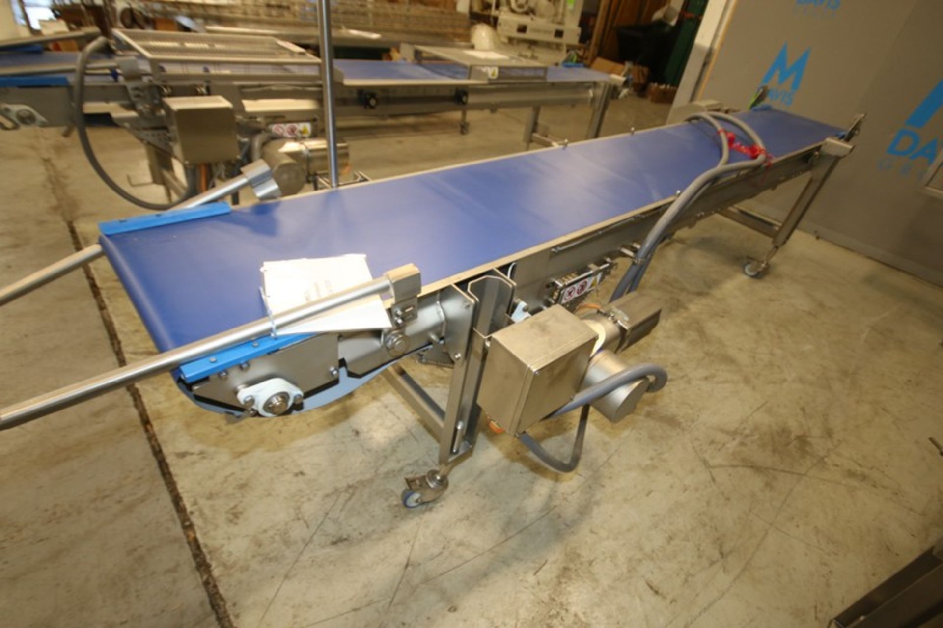 2019 Alimec Aprox. 149" L x 19.5" W x 33" H S/S Belt Conveyor, SN 813-59, with Bauer S/S Drive Motor - Image 3 of 4