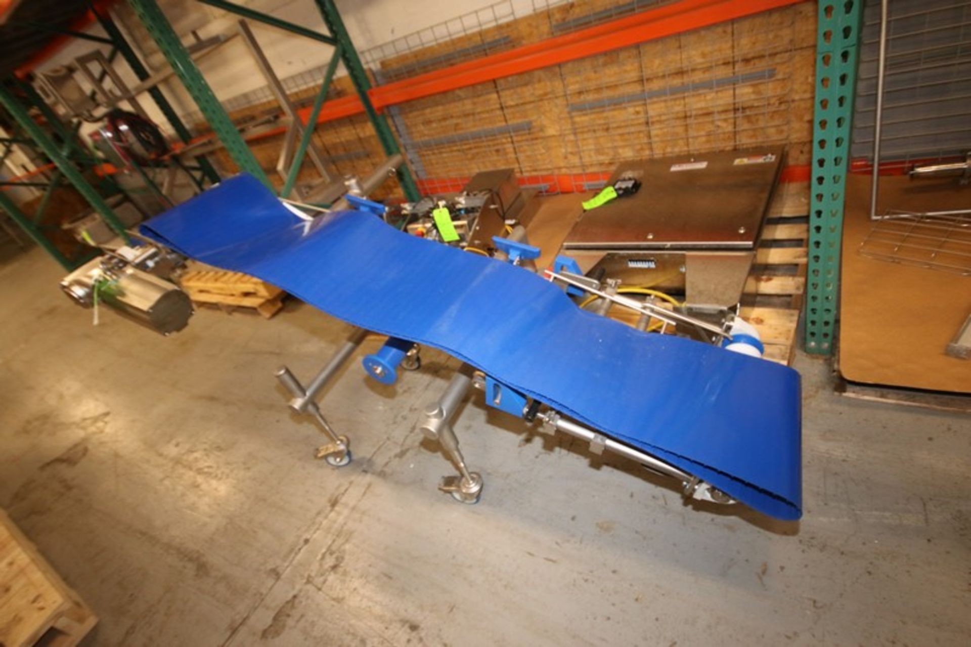 2019 Alimec Aprox. 78" L x 15.5" W x 15" to 41" S/S Inclined Belt Conveyor, with Bauer S/S Drive - Image 2 of 2
