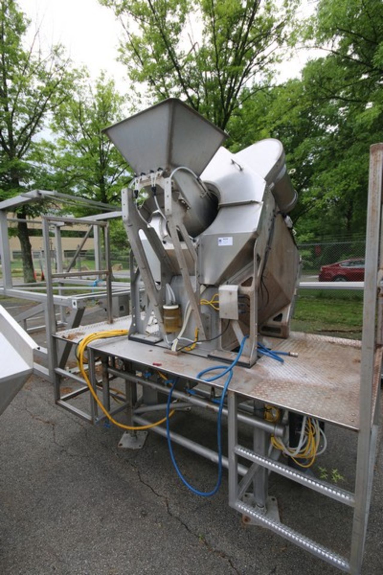 HMI S/S Spin Dryer,M/N AB-100 SPINDRYER, S/N 17035-2, with Baldor 10 ho S/S Clad Motor, Mounted on - Image 7 of 11
