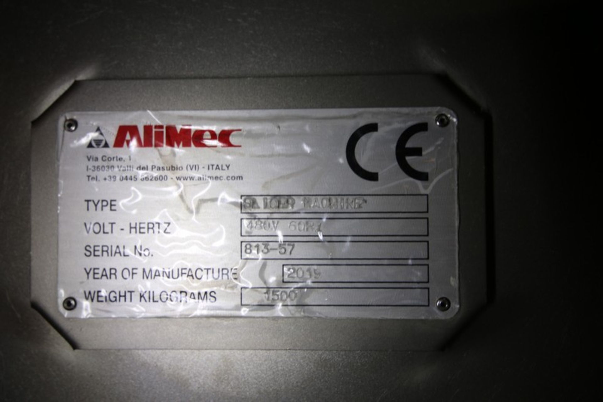 2019 Alimec S/S Pepperoni Slicer, Type SLICER MACHINE, SN 813-57, with Allen Bradley Stratix 5700 - Bild 10 aus 11