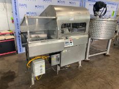 Cryovac S/S Regusset Machine,M/N RG20, S/N RG02119L, with Aprox. 16" W Plastic Interlock Conveyor,