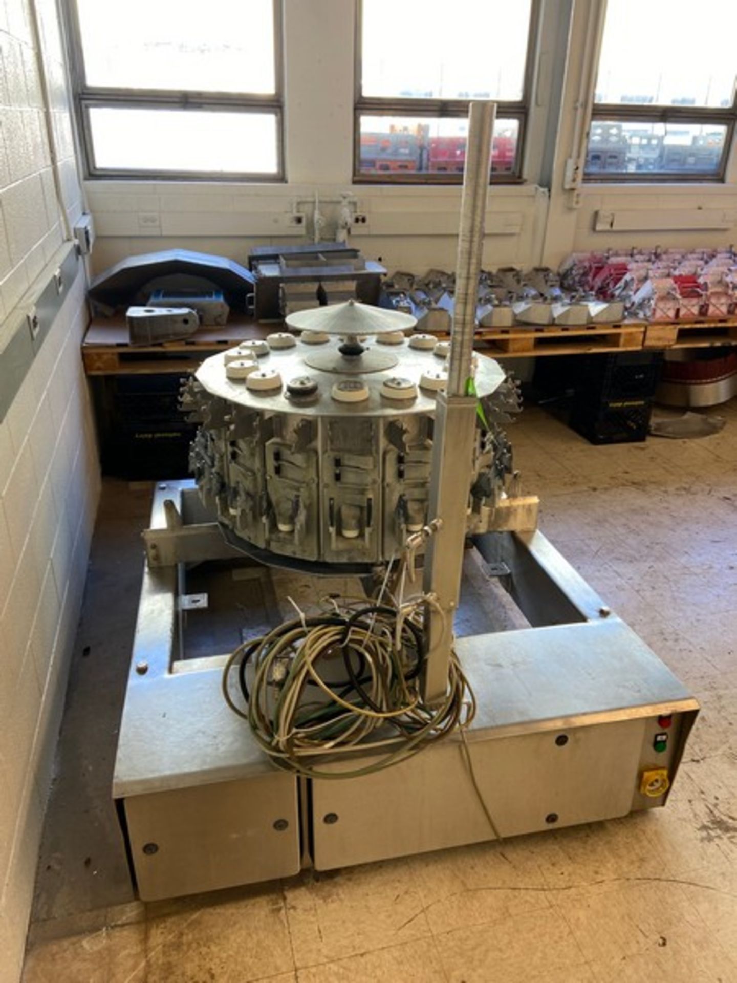 MultiPod 15-Station MultiHead Weigher,with Plastic Red Buckets, with Associated Pans & Chutes, - Image 6 of 24