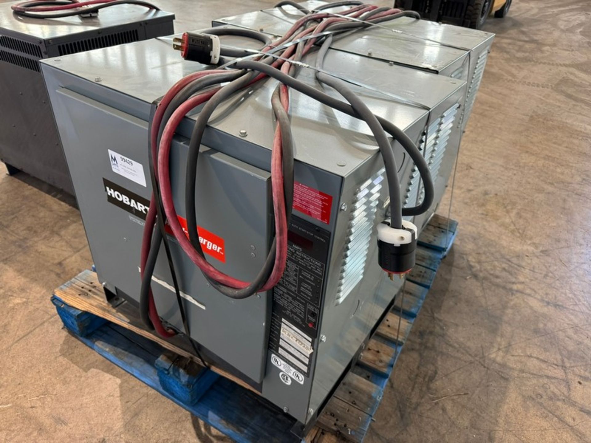 Hobart Accu-Charge Forklift Battery Charger,M/N 1050C3-1B, S/N 238CS03945, with Gray Connector (