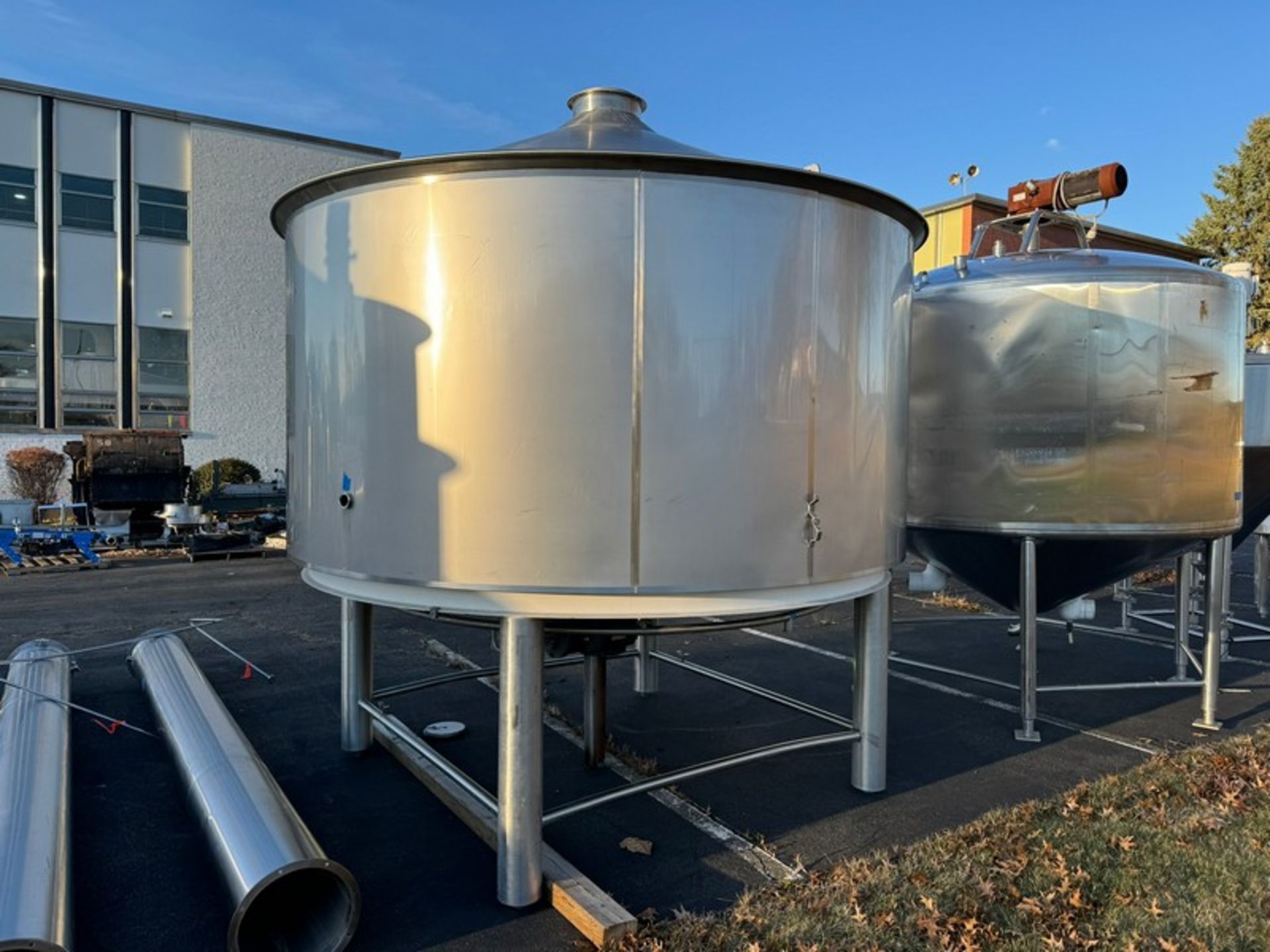 2012 Specific Mechanical Systems 45 BBL Capacity S/S Lauter Tun Tank, S/N RMP-136-12, with Legs, - Image 5 of 14