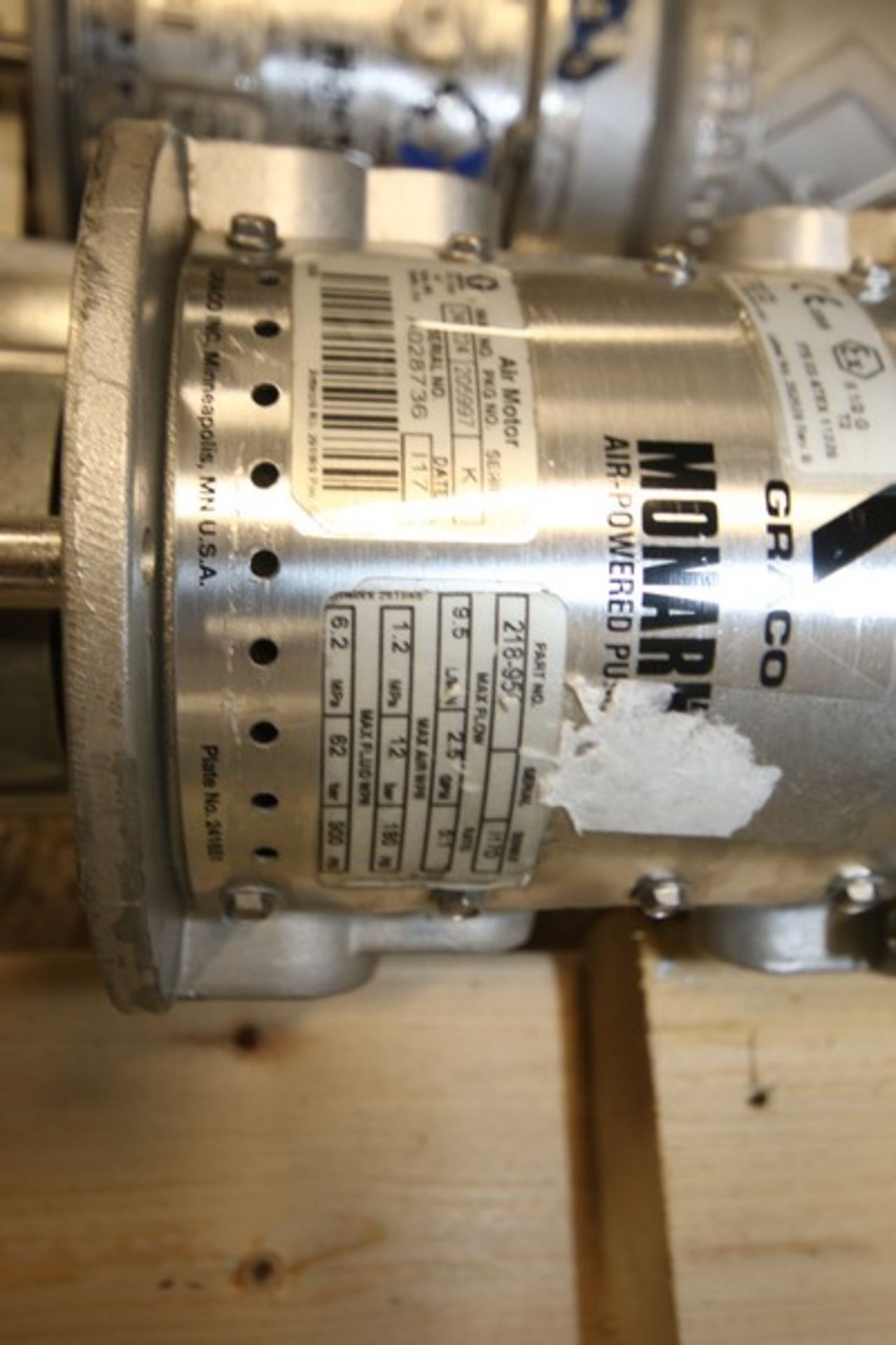 Lot of (6) Graco Monark Pneumatic S/Ss Barrel Pump (INV#101648) (Located @ the MDG Auction - Image 3 of 8