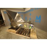 Kaps-All 92" L Inclined Capper Conveyor, Model FS-B, SN 3141, with 48" W x 53" L x 48" D Hopper,