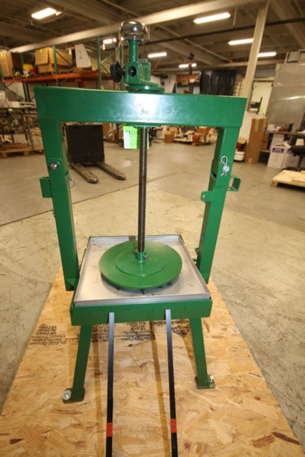 40" H Fruit Press with 12" Press Plate, 17" x 17" Press Platform (INV#101777) (Located @ the MDG - Image 3 of 3